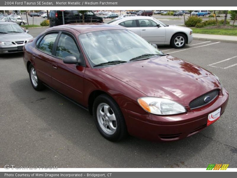 Merlot Metallic / Medium Parchment 2004 Ford Taurus SE Sedan