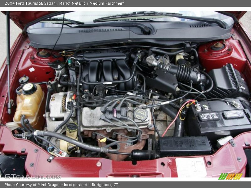 Merlot Metallic / Medium Parchment 2004 Ford Taurus SE Sedan