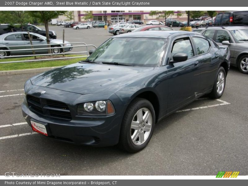 Steel Blue Metallic / Dark Slate Gray/Light Graystone 2007 Dodge Charger AWD