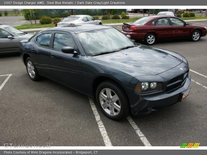 Steel Blue Metallic / Dark Slate Gray/Light Graystone 2007 Dodge Charger AWD