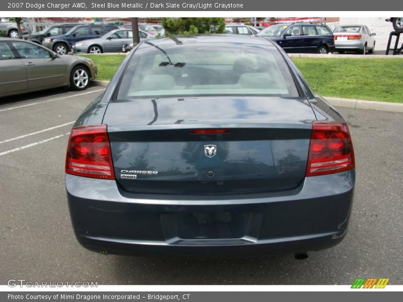 Steel Blue Metallic / Dark Slate Gray/Light Graystone 2007 Dodge Charger AWD