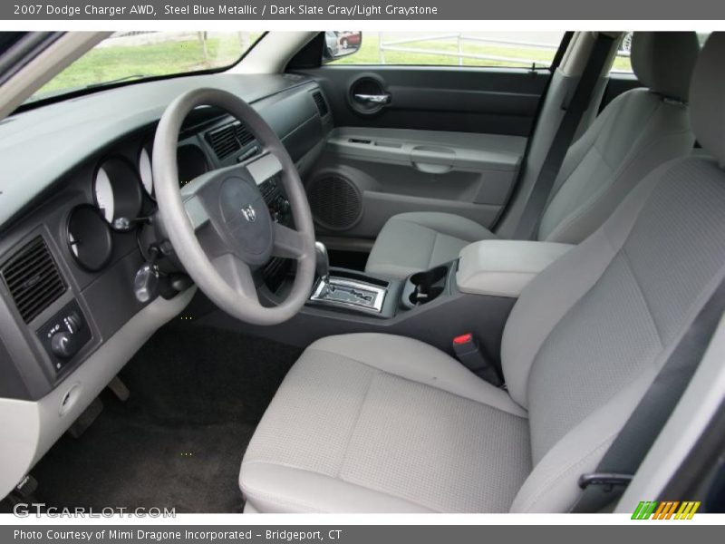 Steel Blue Metallic / Dark Slate Gray/Light Graystone 2007 Dodge Charger AWD