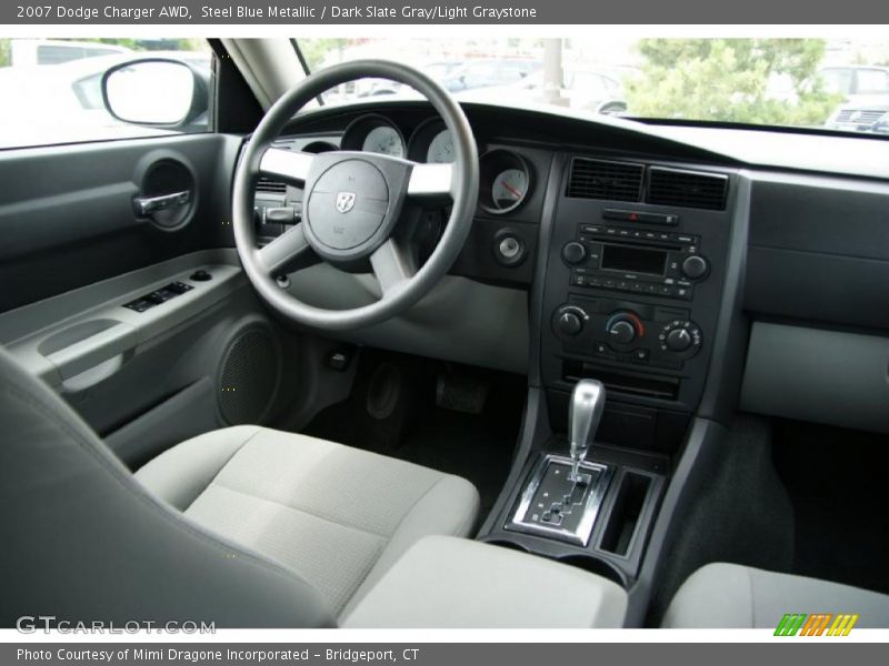 Steel Blue Metallic / Dark Slate Gray/Light Graystone 2007 Dodge Charger AWD