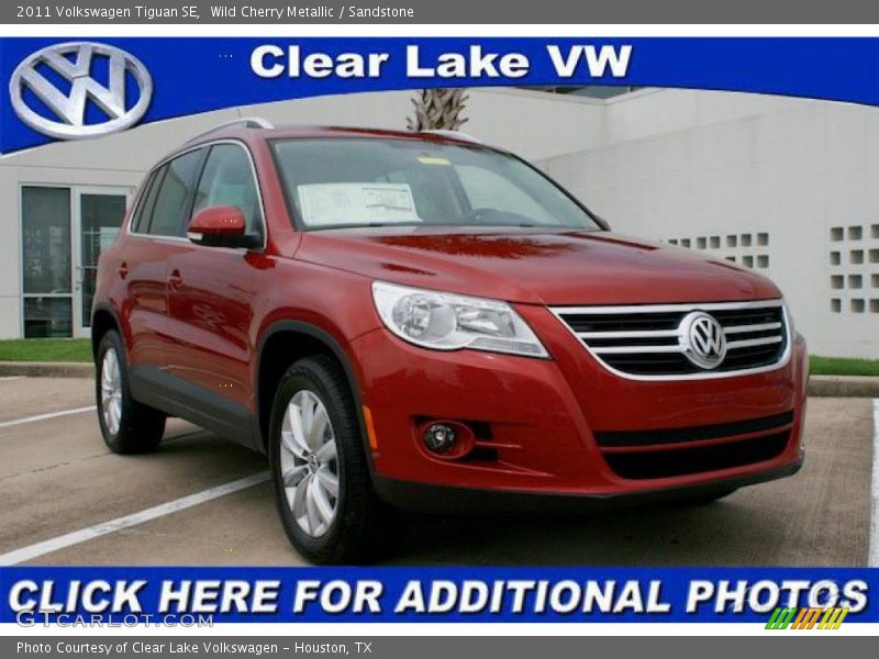 Wild Cherry Metallic / Sandstone 2011 Volkswagen Tiguan SE