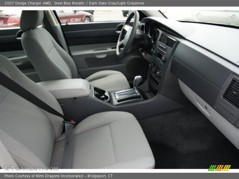 Steel Blue Metallic / Dark Slate Gray/Light Graystone 2007 Dodge Charger AWD