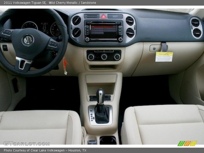 Wild Cherry Metallic / Sandstone 2011 Volkswagen Tiguan SE