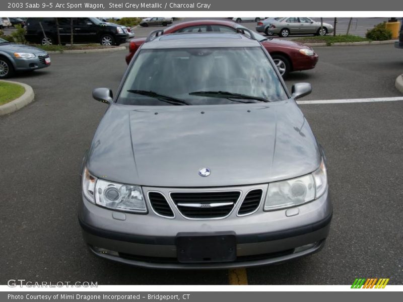 Steel Grey Metallic / Charcoal Gray 2003 Saab 9-5 Arc Sport Wagon