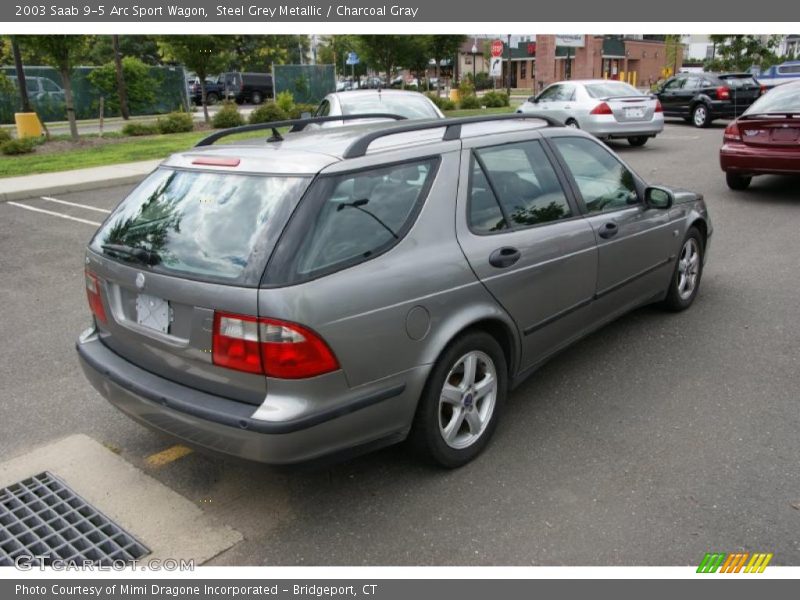 Steel Grey Metallic / Charcoal Gray 2003 Saab 9-5 Arc Sport Wagon
