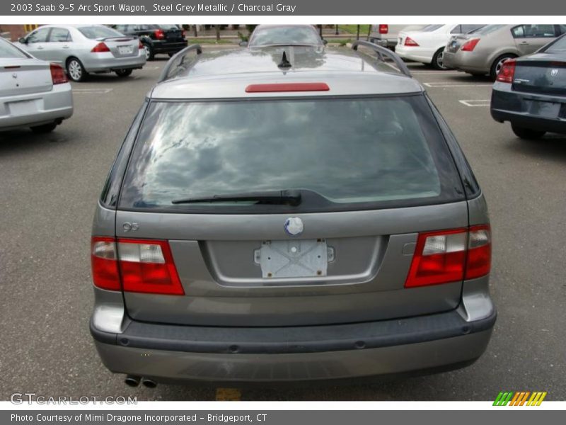 Steel Grey Metallic / Charcoal Gray 2003 Saab 9-5 Arc Sport Wagon
