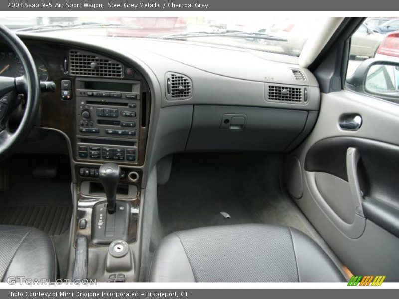 Steel Grey Metallic / Charcoal Gray 2003 Saab 9-5 Arc Sport Wagon