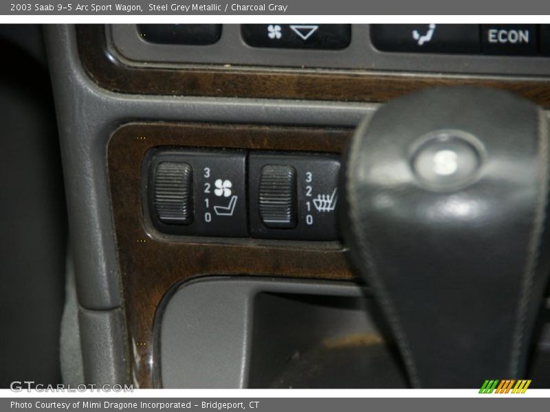 Steel Grey Metallic / Charcoal Gray 2003 Saab 9-5 Arc Sport Wagon