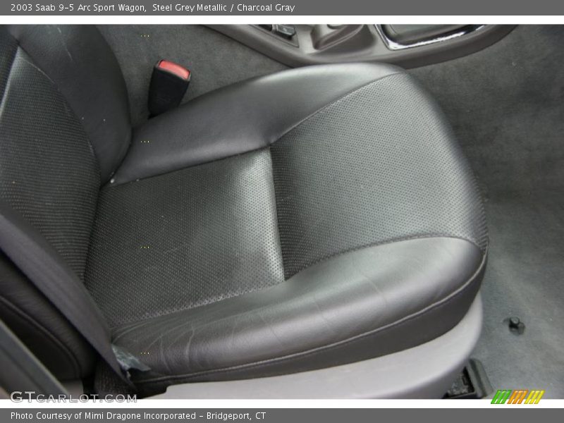 Steel Grey Metallic / Charcoal Gray 2003 Saab 9-5 Arc Sport Wagon