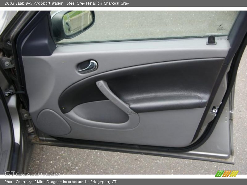 Steel Grey Metallic / Charcoal Gray 2003 Saab 9-5 Arc Sport Wagon