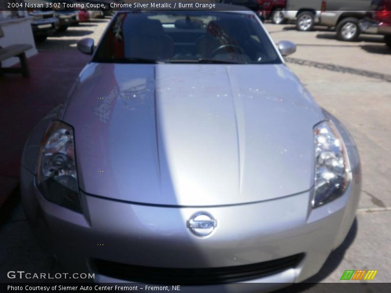 Chrome Silver Metallic / Burnt Orange 2004 Nissan 350Z Touring Coupe