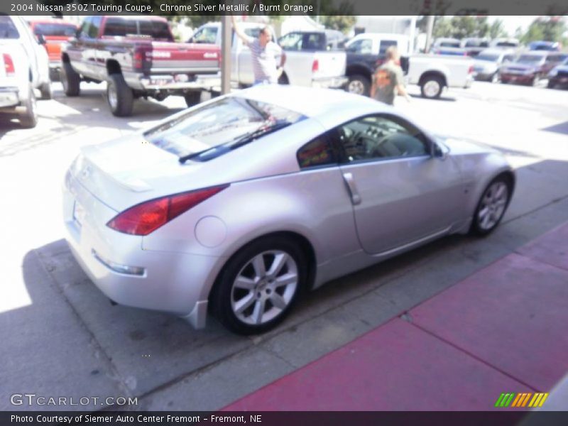 Chrome Silver Metallic / Burnt Orange 2004 Nissan 350Z Touring Coupe