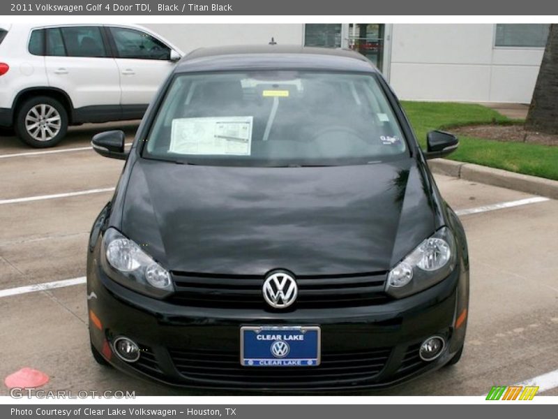 Black / Titan Black 2011 Volkswagen Golf 4 Door TDI