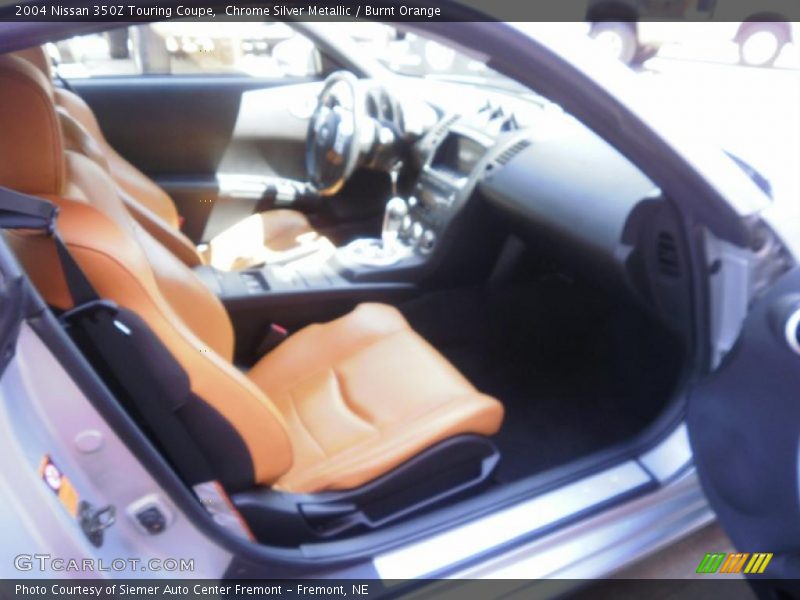 Chrome Silver Metallic / Burnt Orange 2004 Nissan 350Z Touring Coupe
