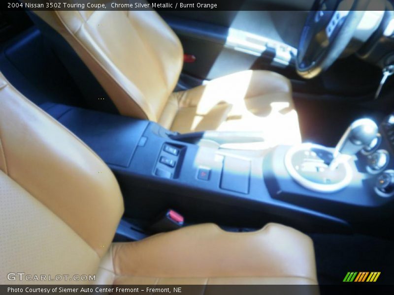 Chrome Silver Metallic / Burnt Orange 2004 Nissan 350Z Touring Coupe