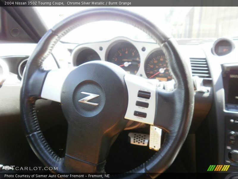 Chrome Silver Metallic / Burnt Orange 2004 Nissan 350Z Touring Coupe