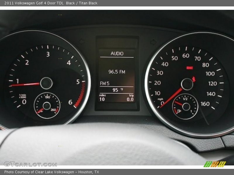 Black / Titan Black 2011 Volkswagen Golf 4 Door TDI