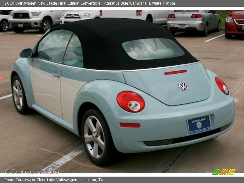 Aquarius Blue/Campanella White / White 2010 Volkswagen New Beetle Final Edition Convertible