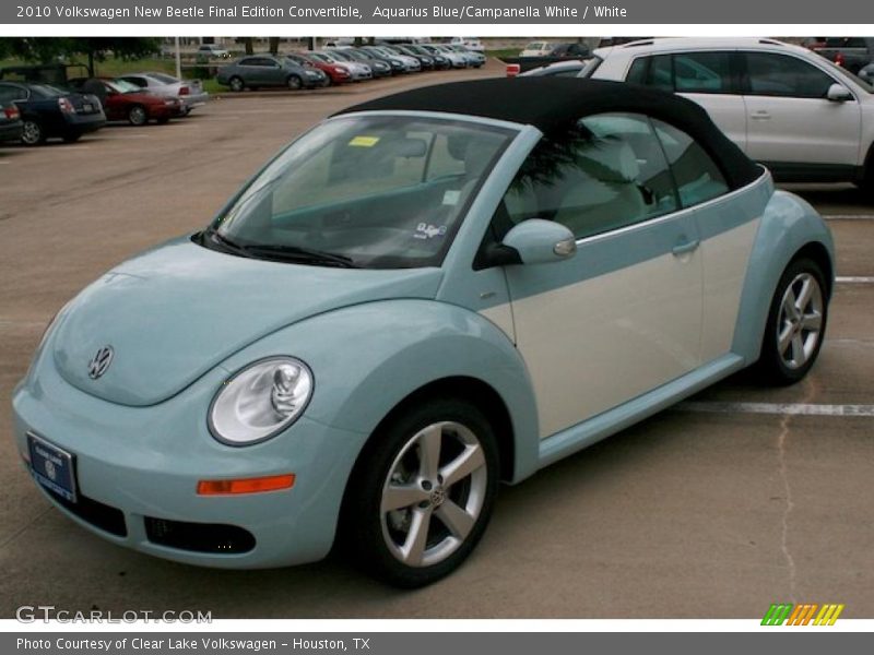 Aquarius Blue/Campanella White / White 2010 Volkswagen New Beetle Final Edition Convertible