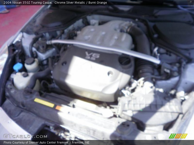 Chrome Silver Metallic / Burnt Orange 2004 Nissan 350Z Touring Coupe