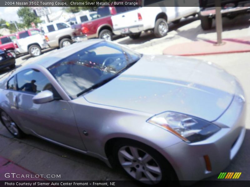 Chrome Silver Metallic / Burnt Orange 2004 Nissan 350Z Touring Coupe