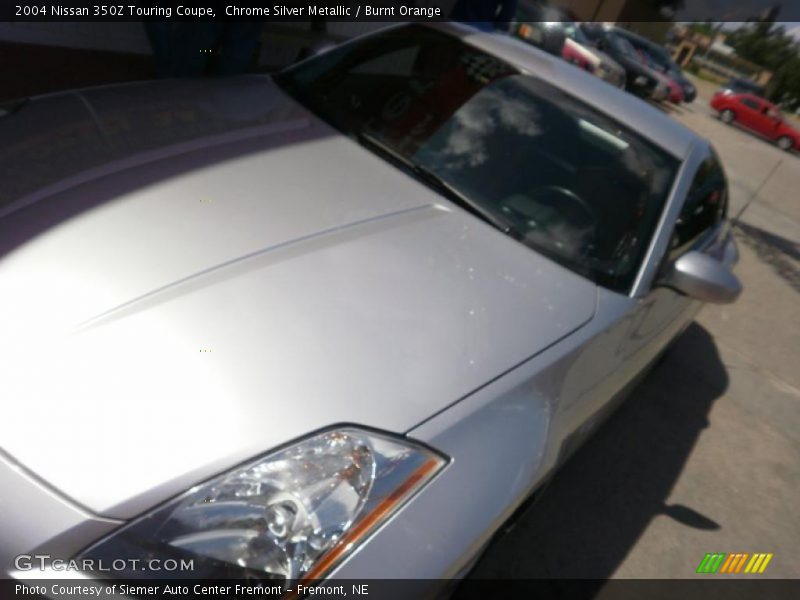 Chrome Silver Metallic / Burnt Orange 2004 Nissan 350Z Touring Coupe