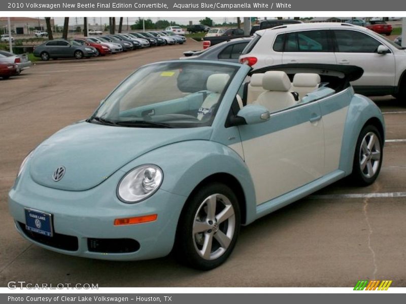 Aquarius Blue/Campanella White / White 2010 Volkswagen New Beetle Final Edition Convertible