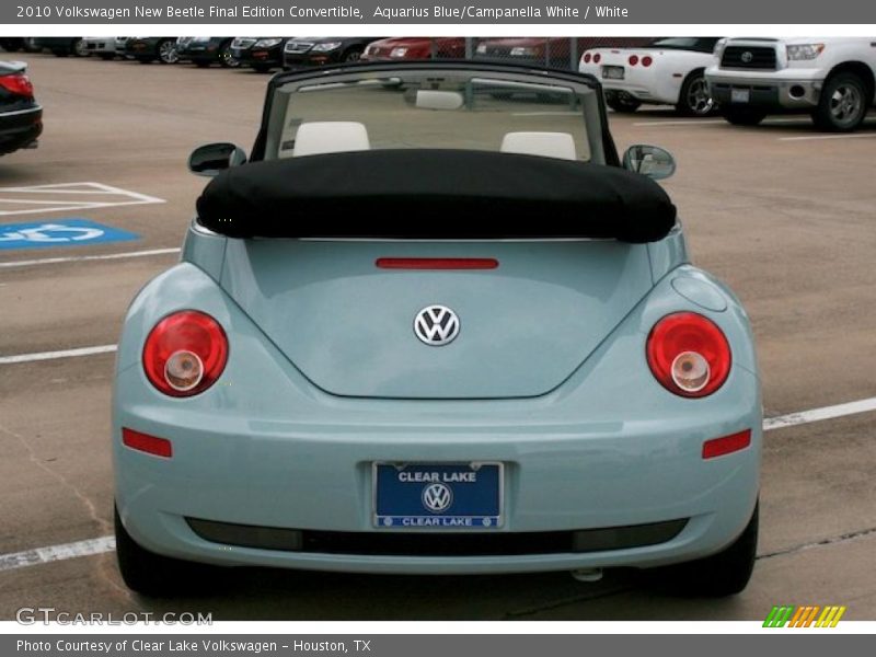 Aquarius Blue/Campanella White / White 2010 Volkswagen New Beetle Final Edition Convertible