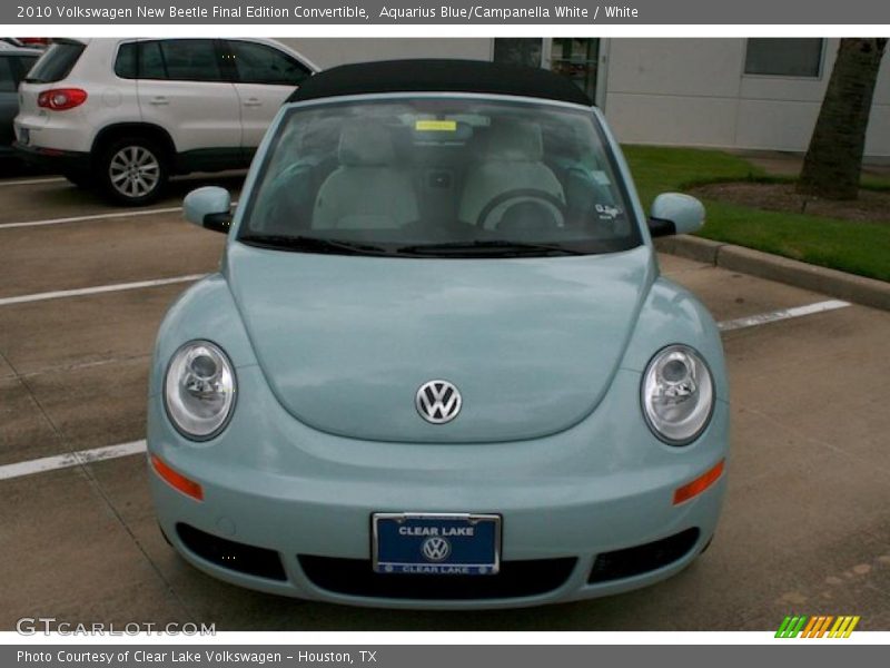 Aquarius Blue/Campanella White / White 2010 Volkswagen New Beetle Final Edition Convertible