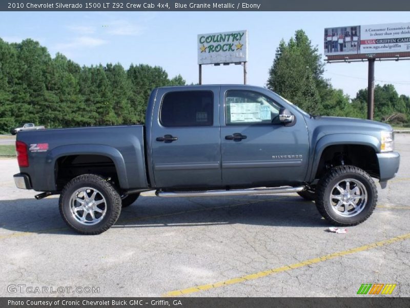 Blue Granite Metallic / Ebony 2010 Chevrolet Silverado 1500 LT Z92 Crew Cab 4x4