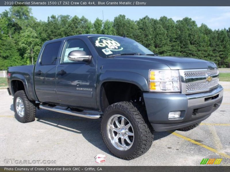 Blue Granite Metallic / Ebony 2010 Chevrolet Silverado 1500 LT Z92 Crew Cab 4x4