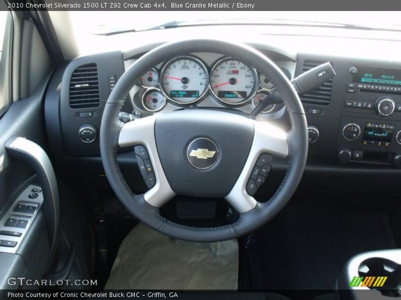 Blue Granite Metallic / Ebony 2010 Chevrolet Silverado 1500 LT Z92 Crew Cab 4x4