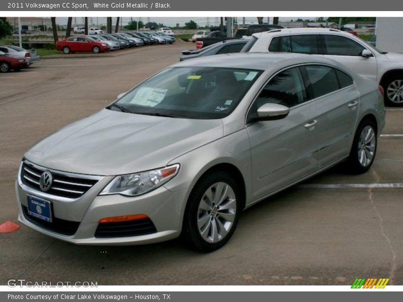 White Gold Metallic / Black 2011 Volkswagen CC Sport