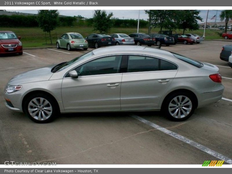 White Gold Metallic / Black 2011 Volkswagen CC Sport