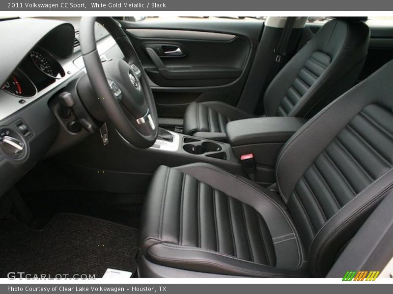 White Gold Metallic / Black 2011 Volkswagen CC Sport