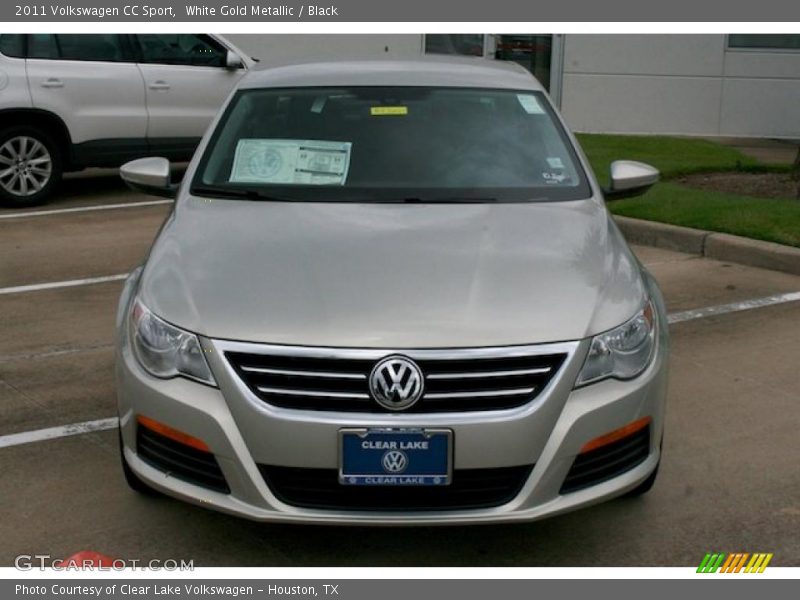 White Gold Metallic / Black 2011 Volkswagen CC Sport