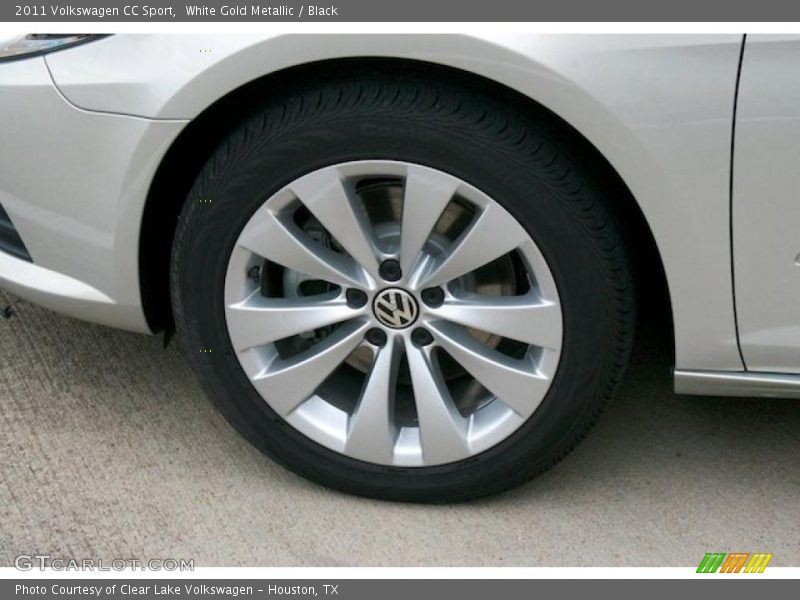 White Gold Metallic / Black 2011 Volkswagen CC Sport