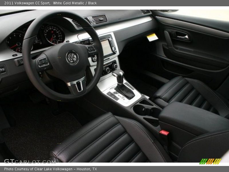 White Gold Metallic / Black 2011 Volkswagen CC Sport