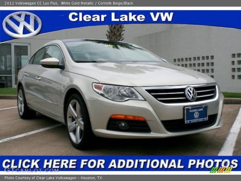 White Gold Metallic / Cornsilk Beige/Black 2011 Volkswagen CC Lux Plus