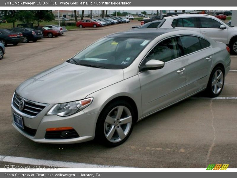 White Gold Metallic / Cornsilk Beige/Black 2011 Volkswagen CC Lux Plus