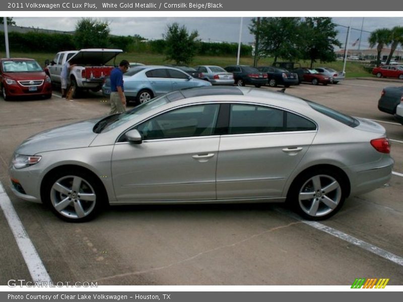 White Gold Metallic / Cornsilk Beige/Black 2011 Volkswagen CC Lux Plus