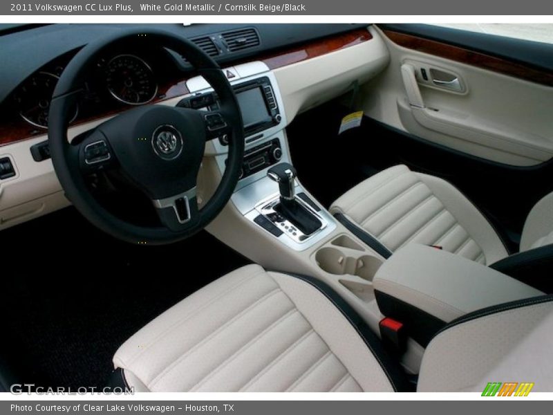 White Gold Metallic / Cornsilk Beige/Black 2011 Volkswagen CC Lux Plus