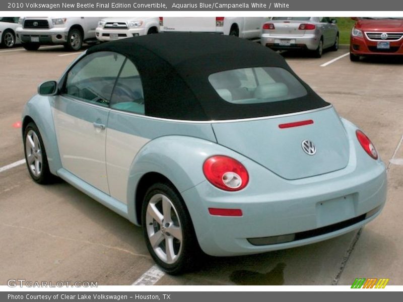 Aquarius Blue/Campanella White / White 2010 Volkswagen New Beetle Final Edition Convertible