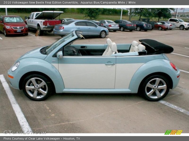 Aquarius Blue/Campanella White / White 2010 Volkswagen New Beetle Final Edition Convertible