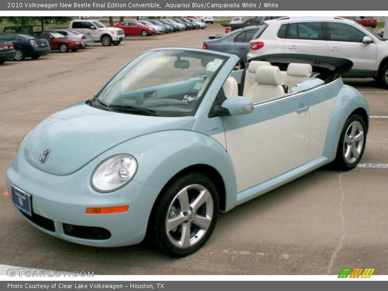 Aquarius Blue/Campanella White / White 2010 Volkswagen New Beetle Final Edition Convertible