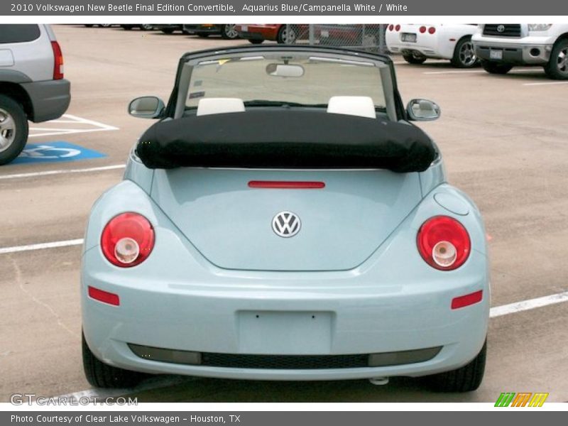 Aquarius Blue/Campanella White / White 2010 Volkswagen New Beetle Final Edition Convertible