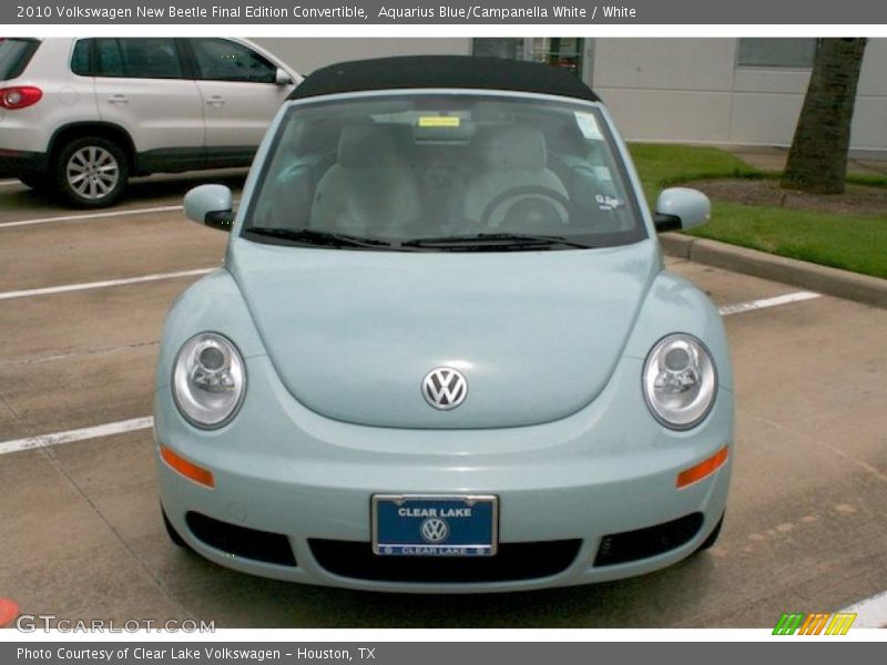 Aquarius Blue/Campanella White / White 2010 Volkswagen New Beetle Final Edition Convertible